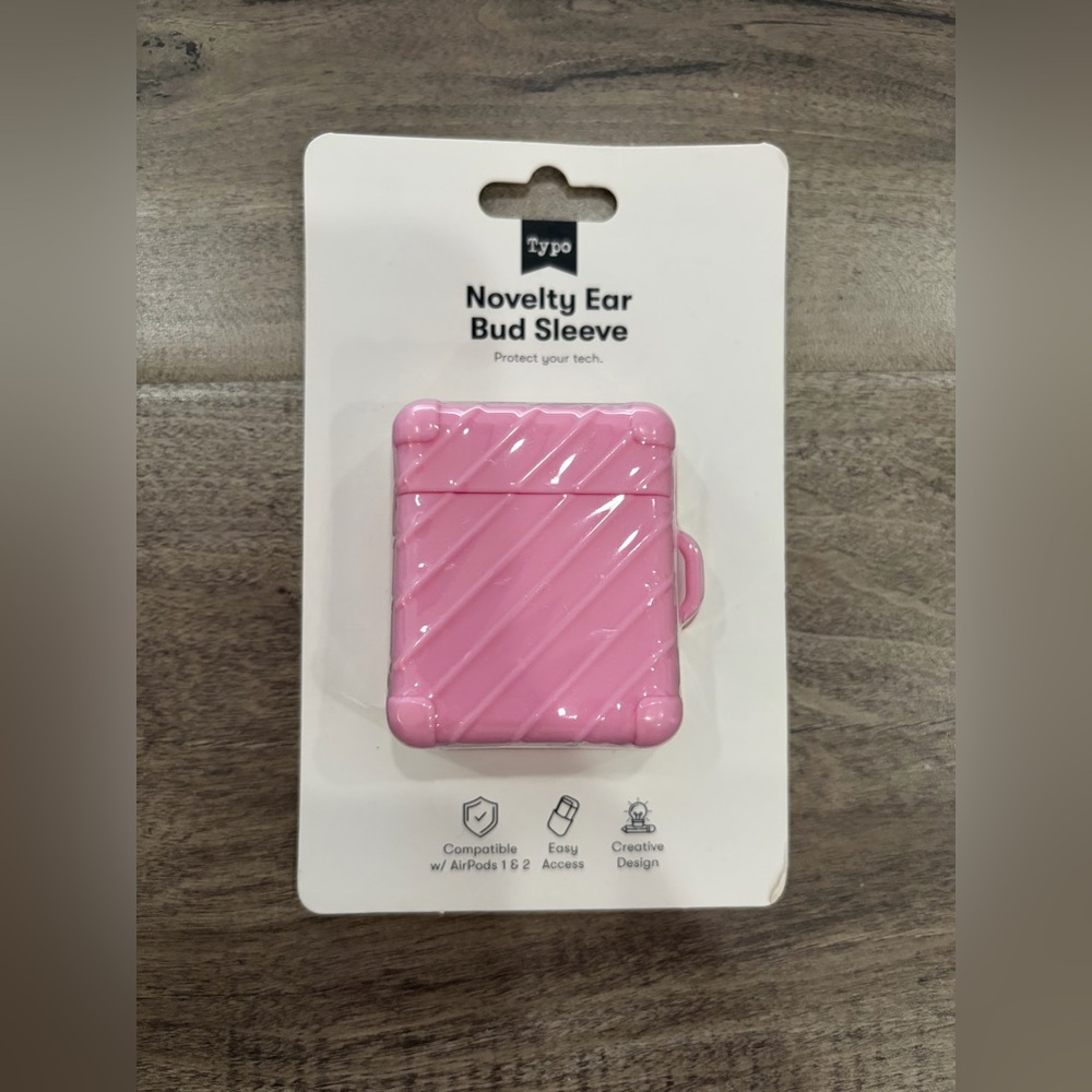 Pink Suitcase AirPods case